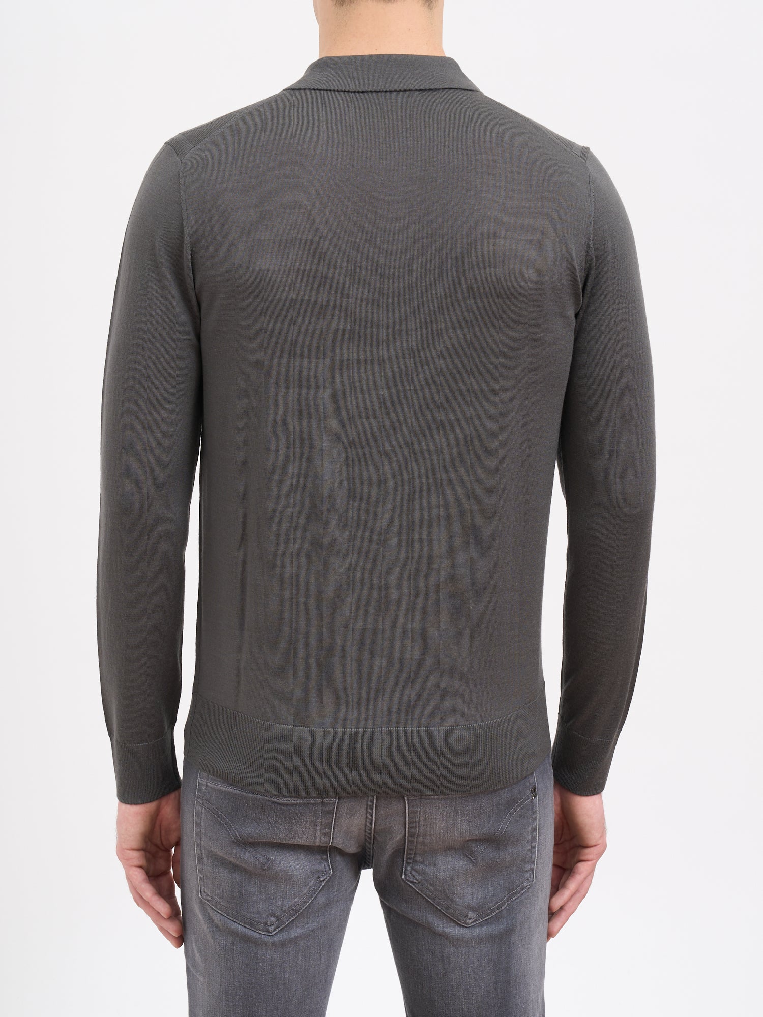PAOLO PECORA Men's Crew Neck Wool Sweater - Size Medium