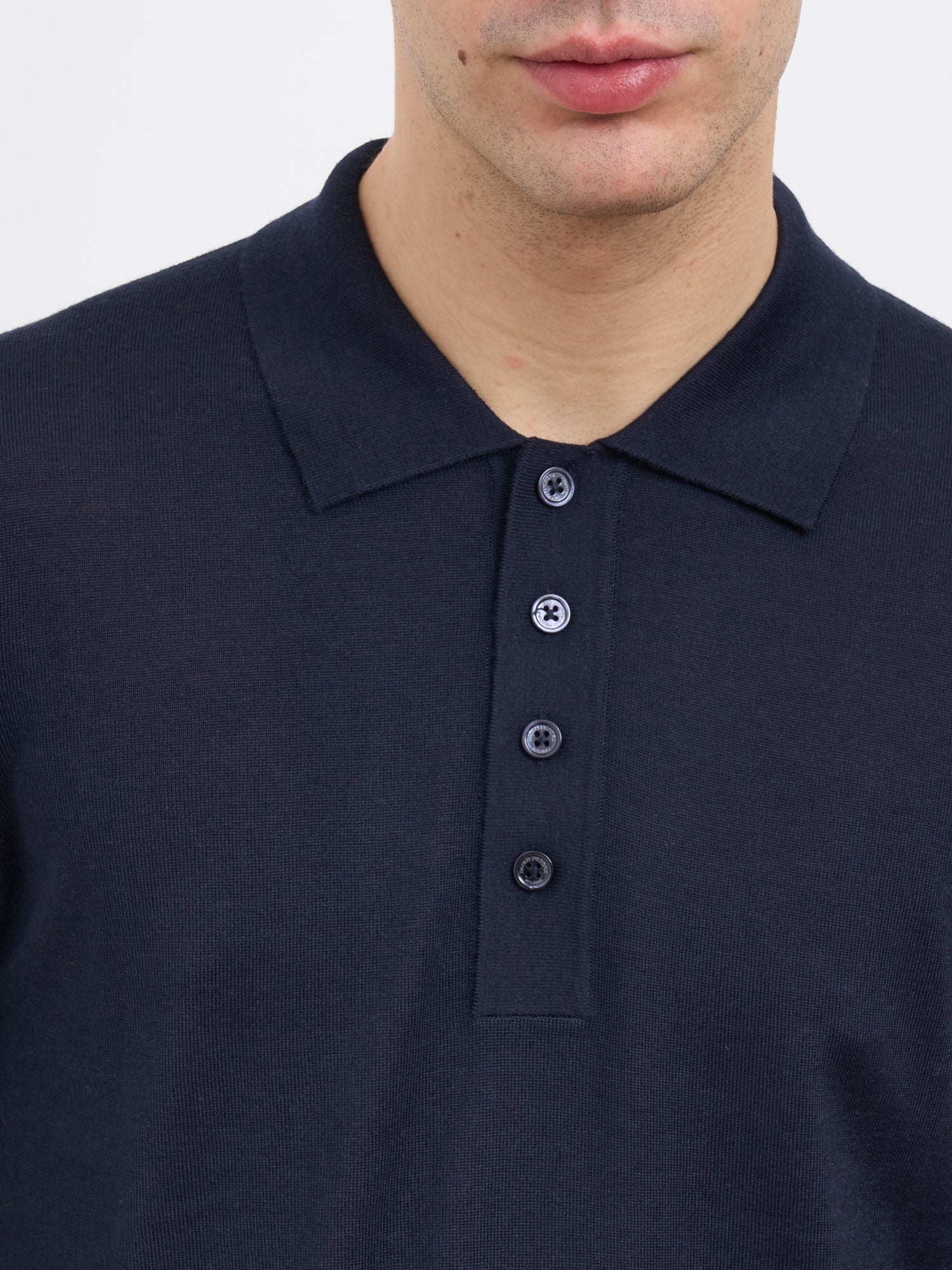 PAOLO PECORA Classic Crew Neck Wool Sweater - Size Medium