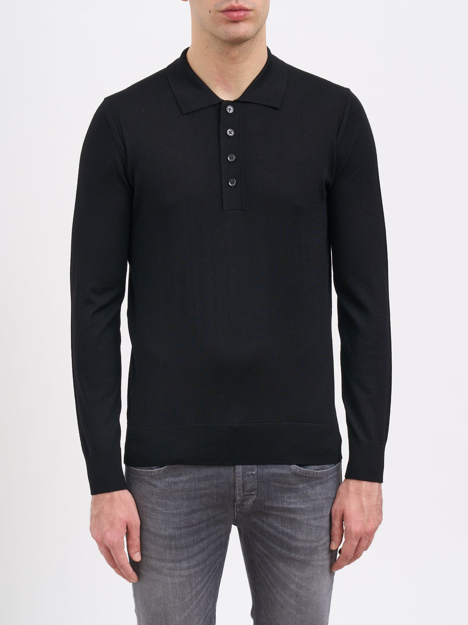 PAOLO PECORA Men's Crew Neck 100% Virgin Wool Sweater - Medium Size