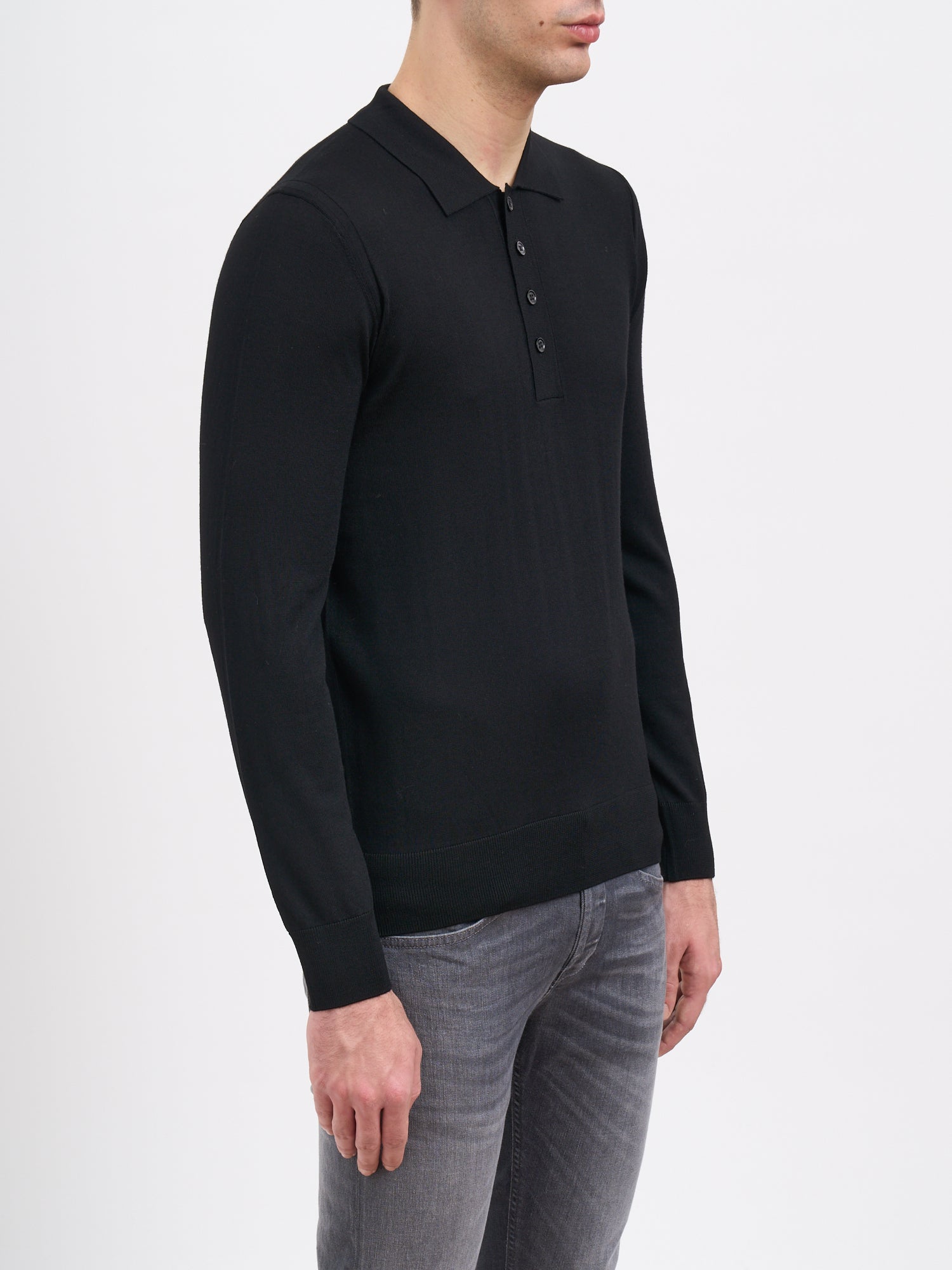 PAOLO PECORA Men's Crew Neck 100% Virgin Wool Sweater - Medium Size