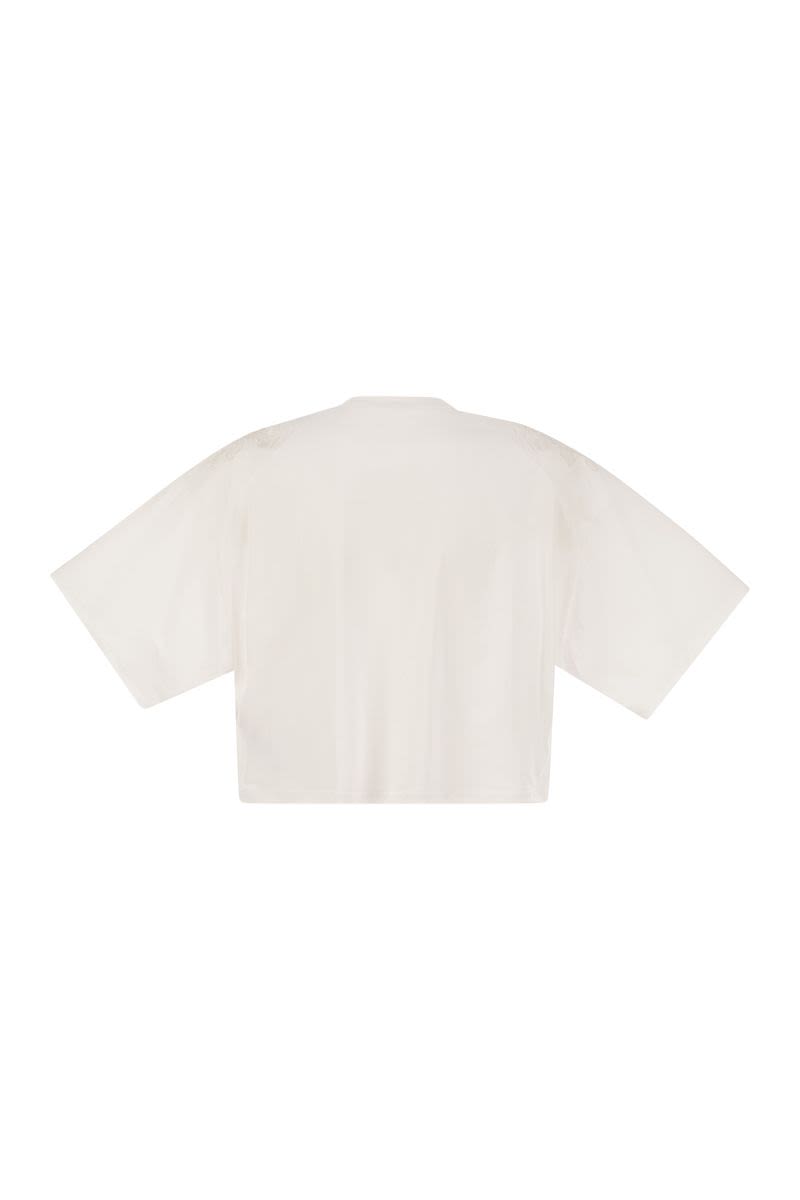 ELISABETTA FRANCHI Oversized Boxy Cut T-Shirt for Women