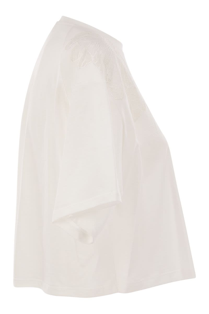 ELISABETTA FRANCHI Oversized Boxy Cut T-Shirt for Women