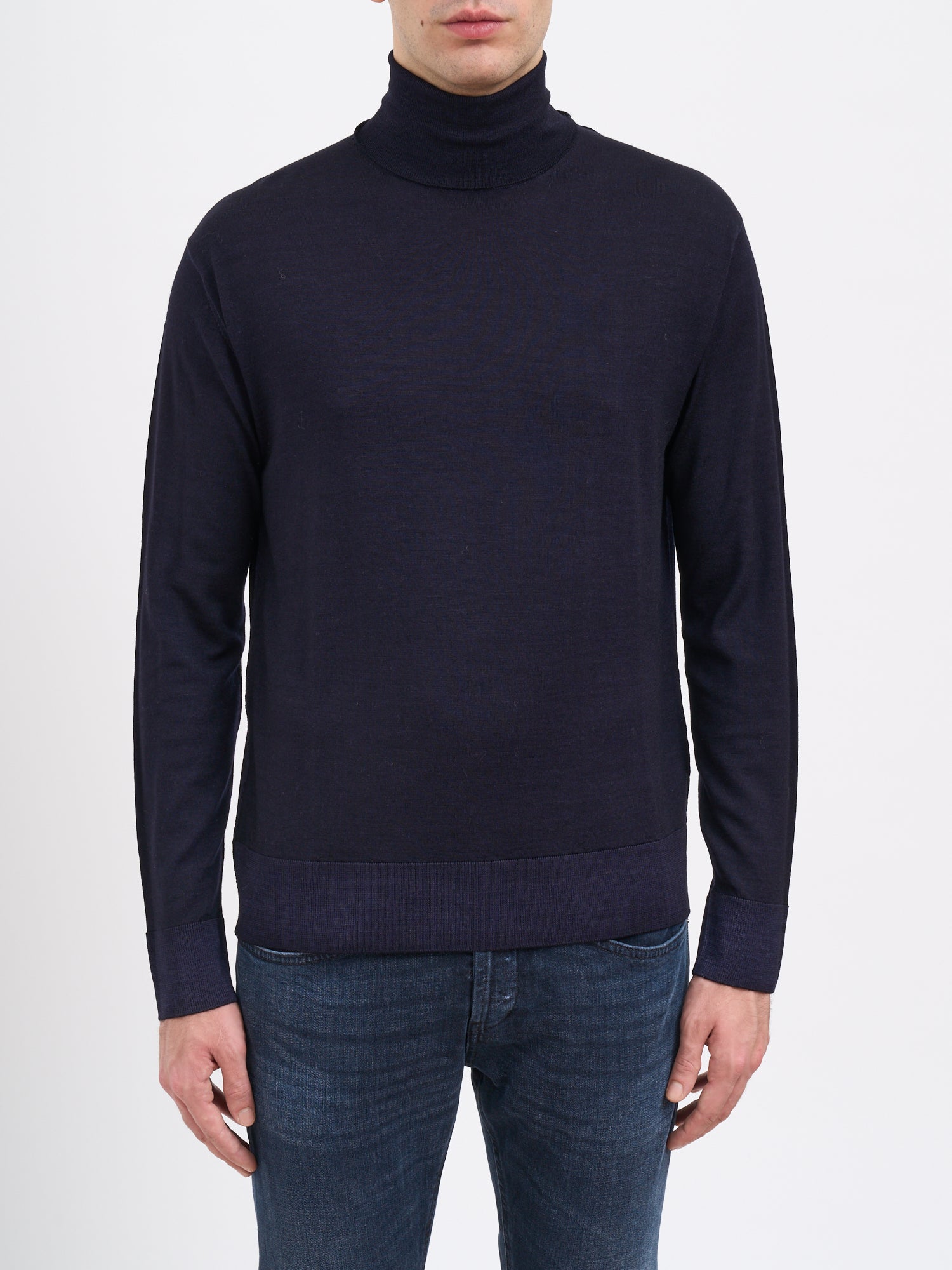 PAOLO PECORA Wool High Neck Sweater - Medium Size