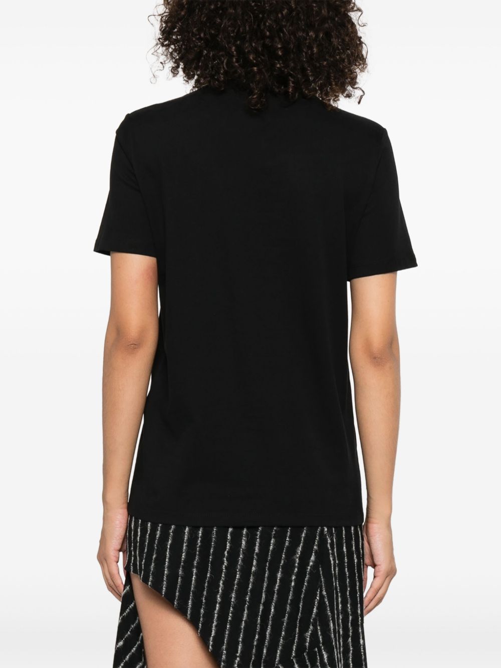 ELISABETTA FRANCHI Chain-Adorned Cotton T-Shirt