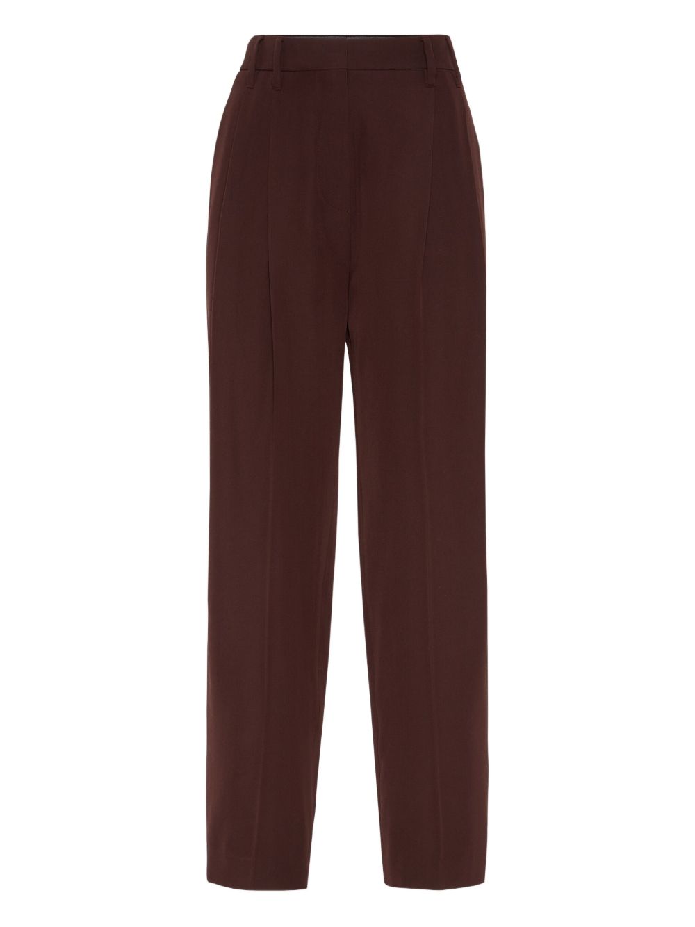 BRUNELLO CUCINELLI Elegant Pleated Wool Blend Trousers for Women