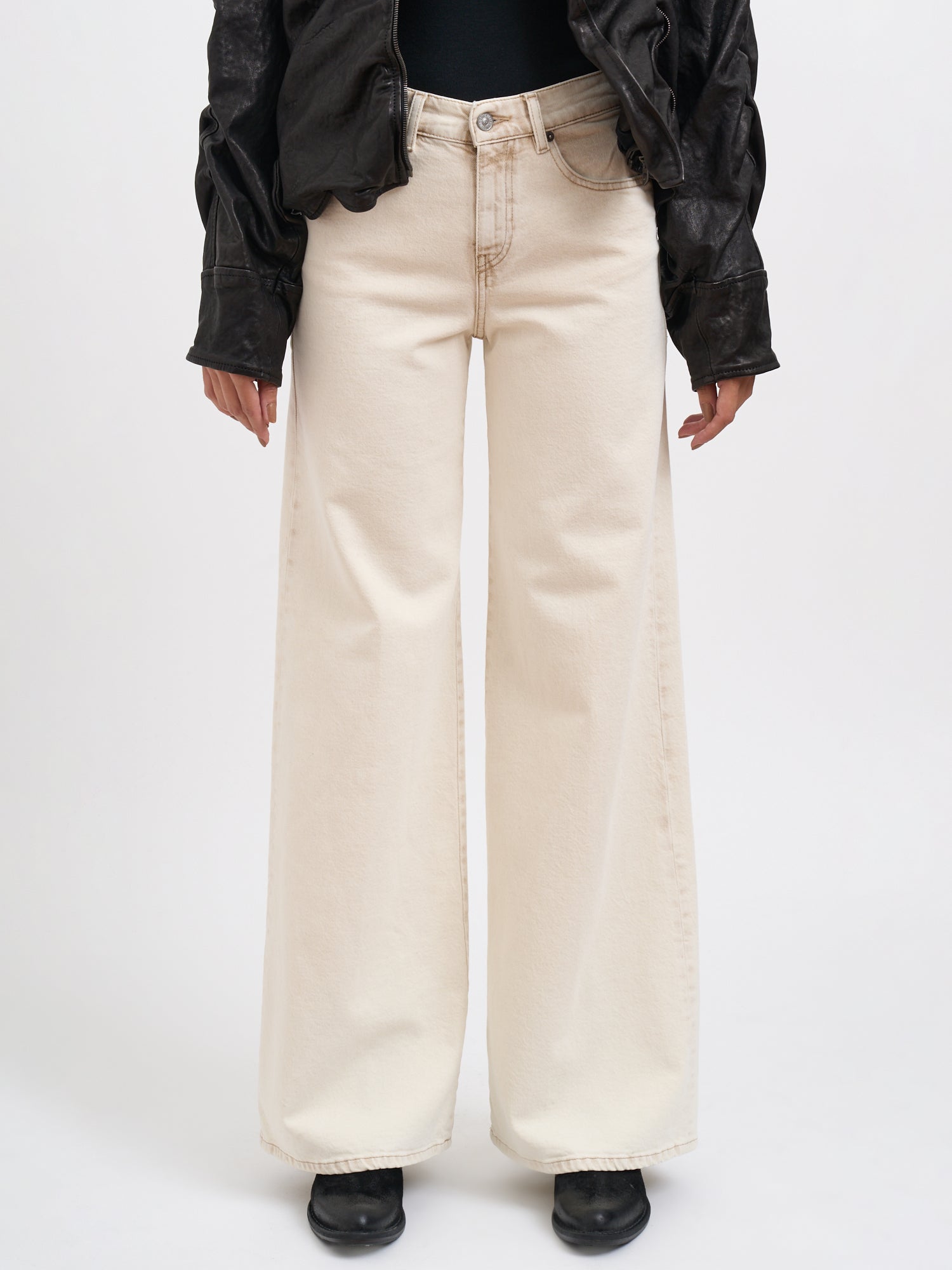 DIESEL Wide Leg Denim Pants - Size 25