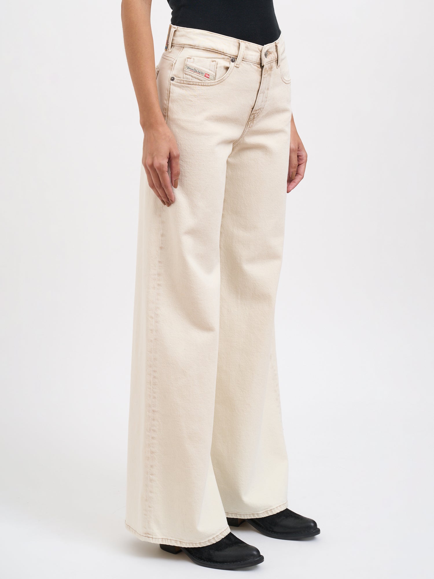 DIESEL Wide Leg Denim Pants - Size 25