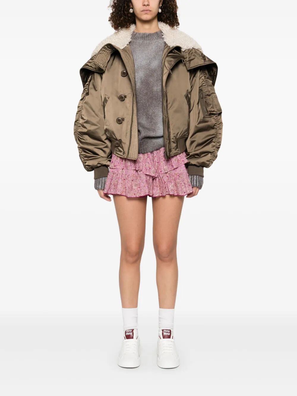 ISABEL MARANT ETOILE Mini Quilted Satin Jacket