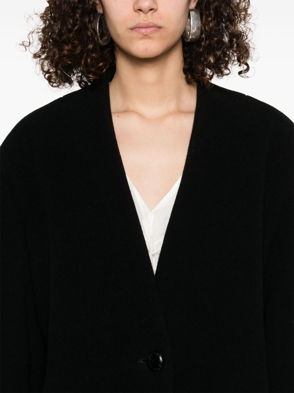 ISABEL MARANT Tailored Wool Jacket with Shoulder Pads