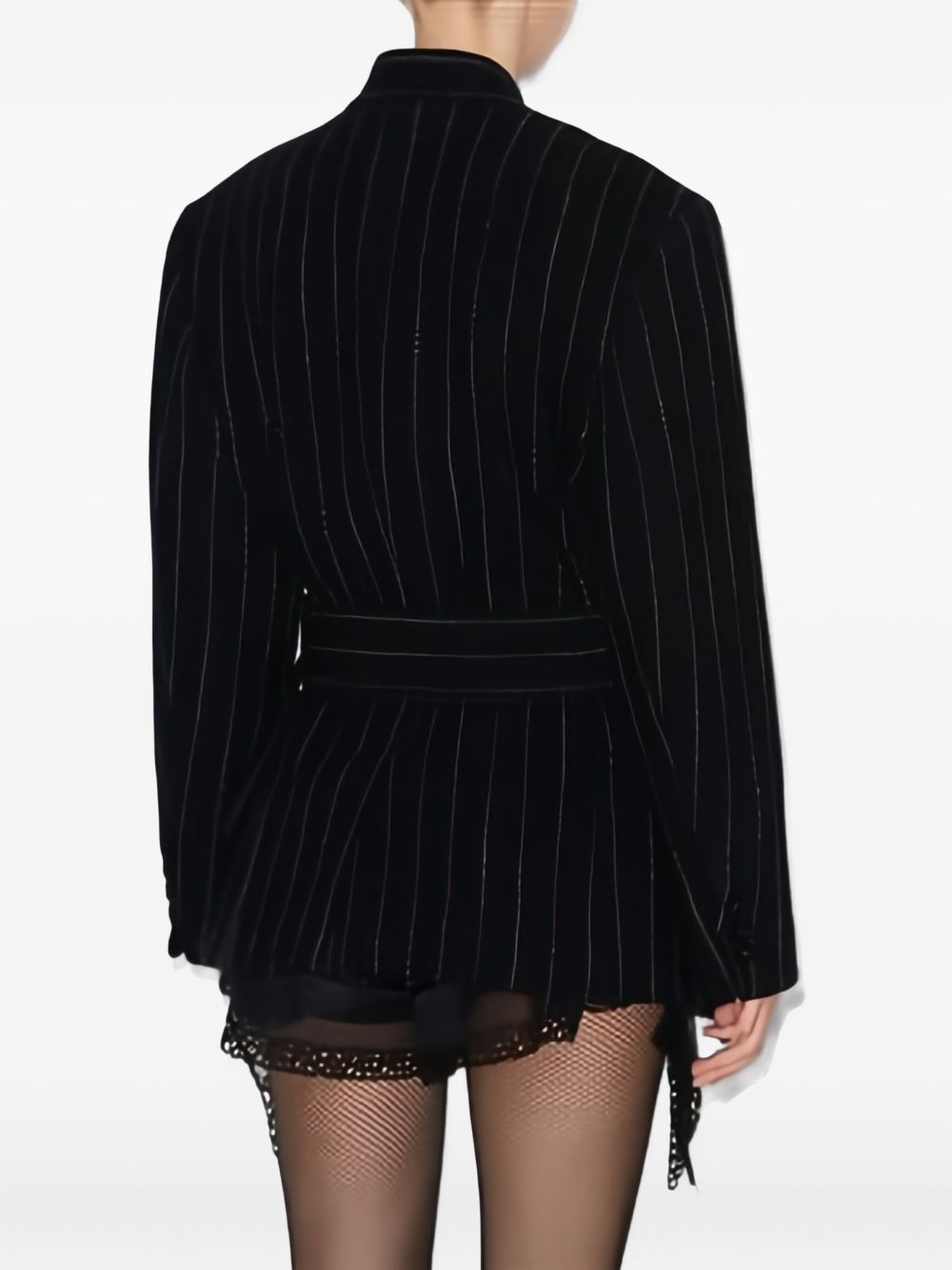 ISABEL MARANT Women's Chic Striped Jacket with Belt