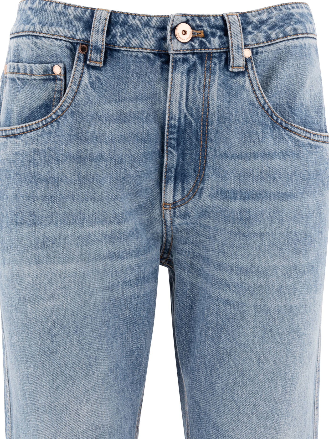 BRUNELLO CUCINELLI Womens 100% Cotton Jeans for Spring Summer 25