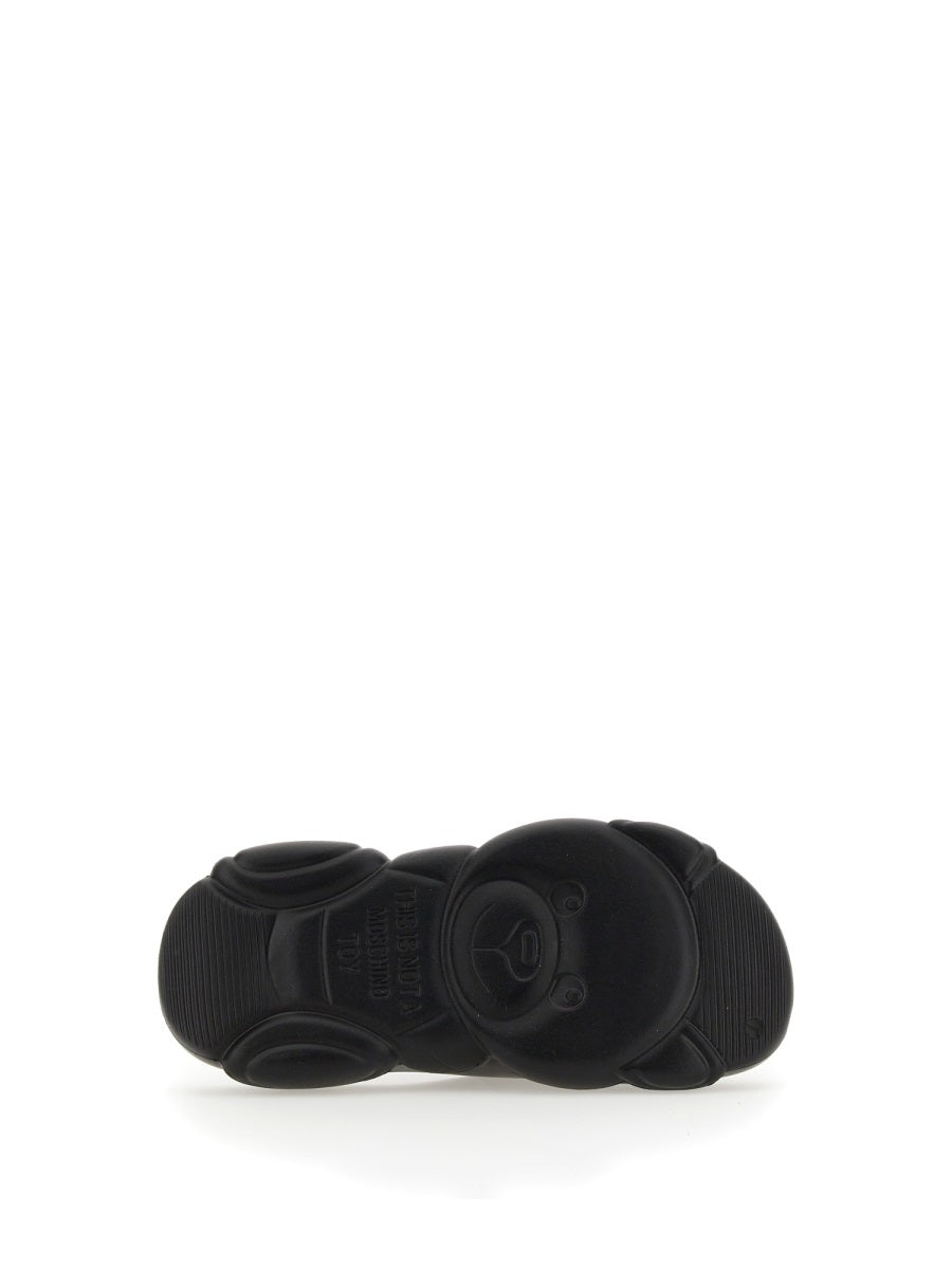 MOSCHINO COUTURE Rubber Teddy Sole Flat Sandals - 3.5 CM