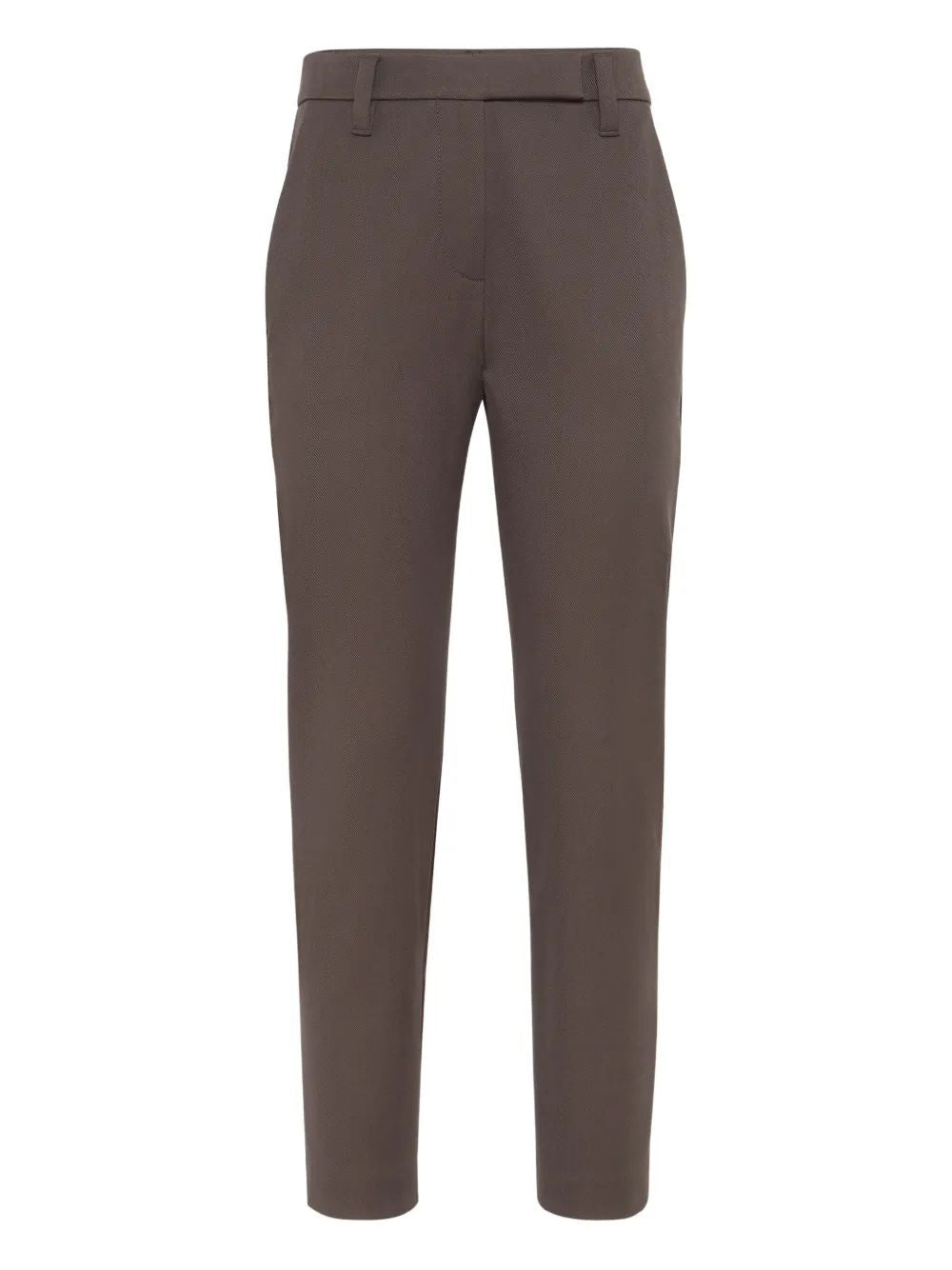 BRUNELLO CUCINELLI Cropped Cotton-Blend T-Shirt Trousers