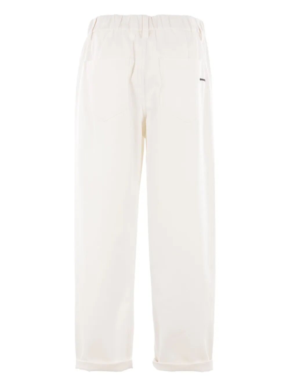 BRUNELLO CUCINELLI Baggy Pull-On Trousers in Stretch Cotton
