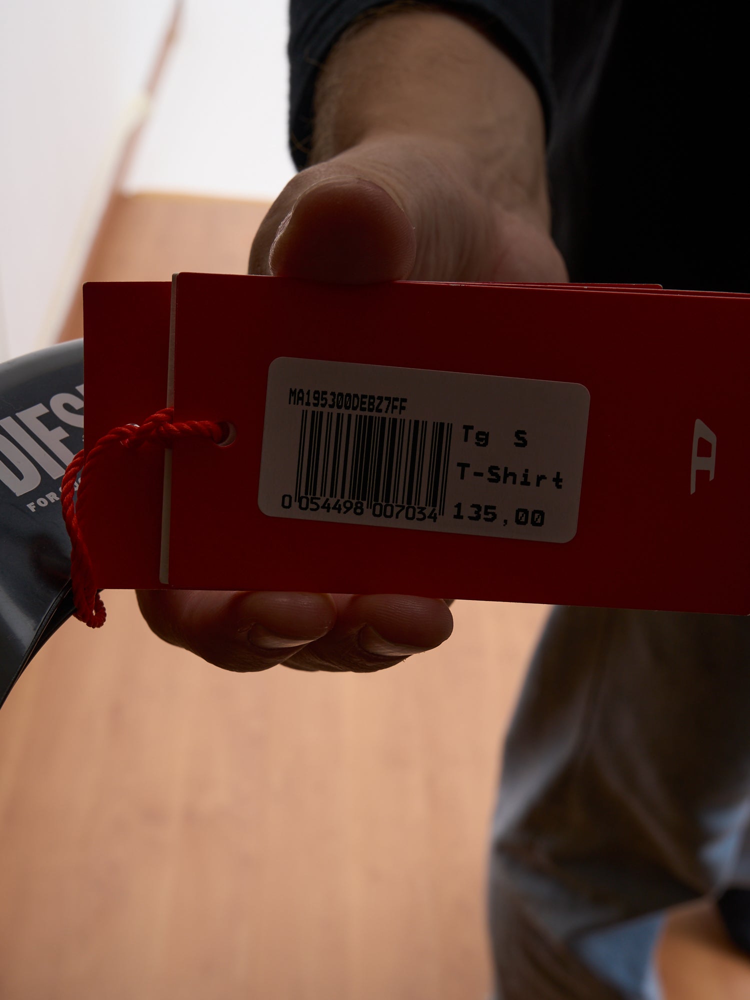 DIESEL Heart Print Crew Neck T-Shirt - Size S