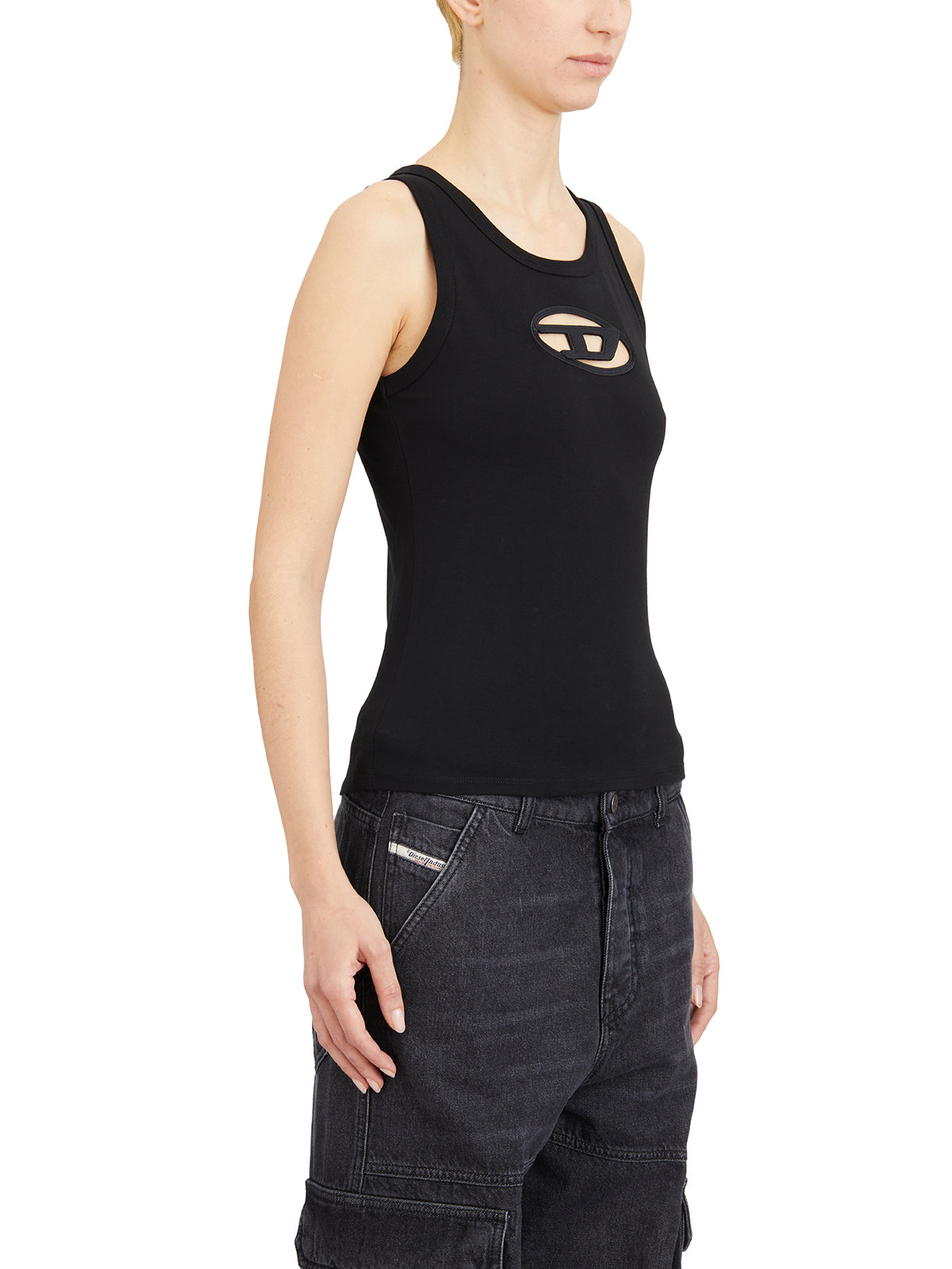 DIESEL Slim Fit Sleeveless Tank Top - Size S