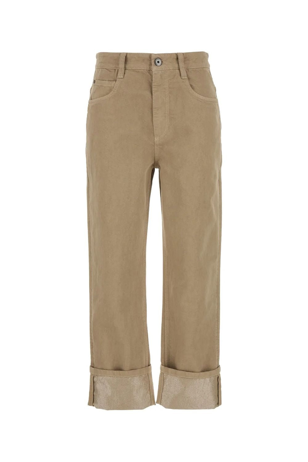BRUNELLO CUCINELLI Cropped Straight Leg Trousers for Women