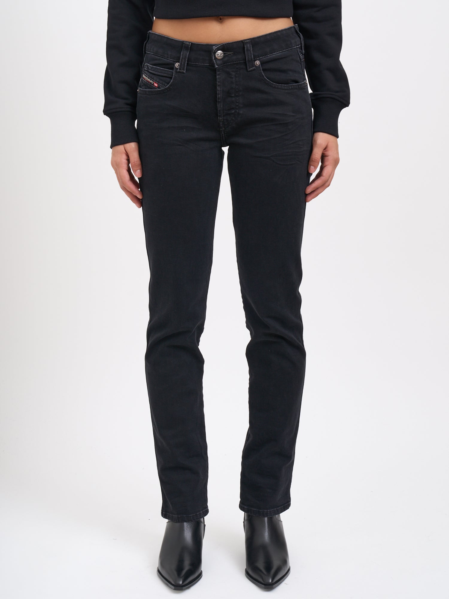 DIESEL Straight Leg Denim Trousers - Size 25