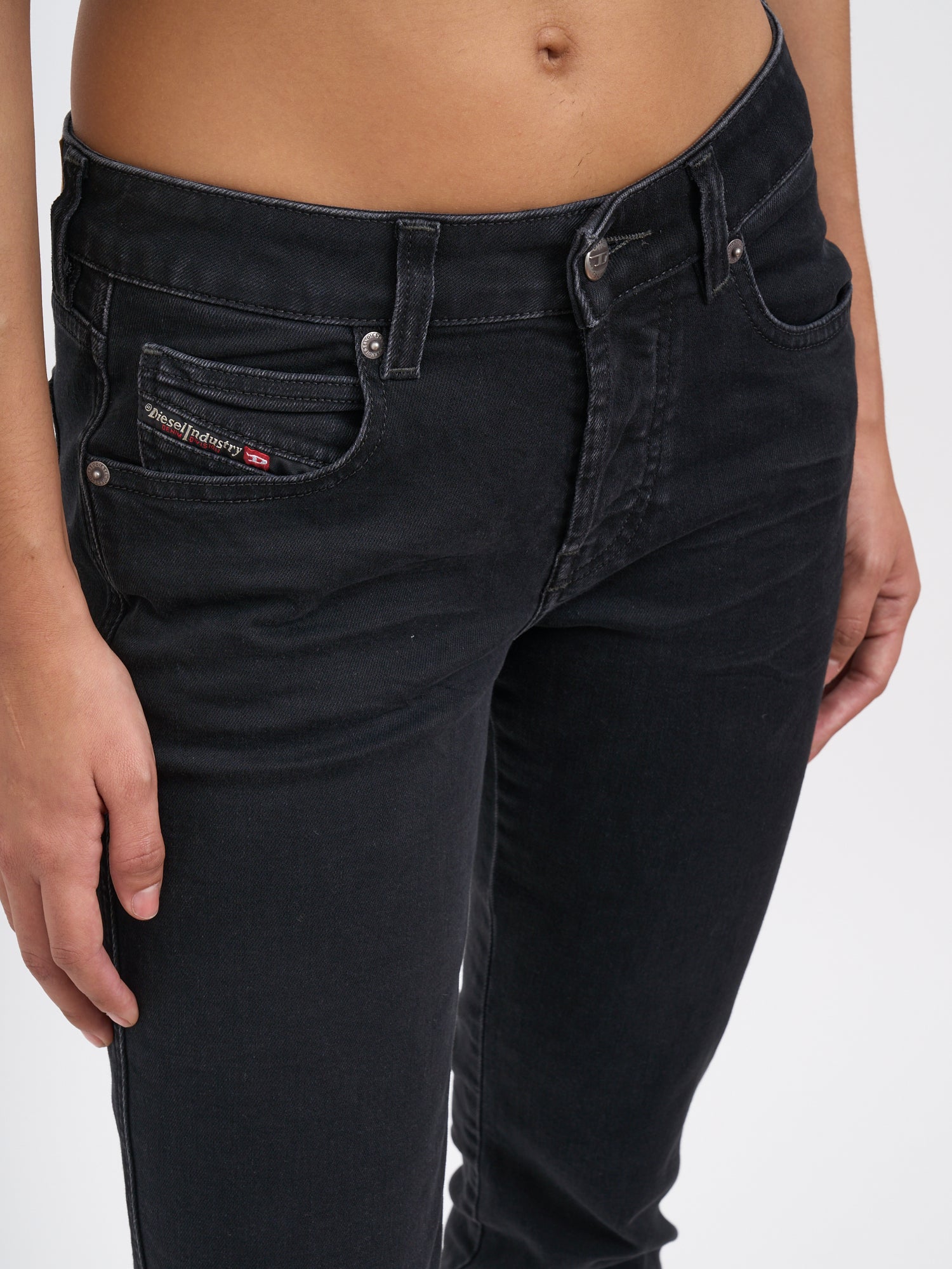 DIESEL Straight Leg Denim Trousers - Size 25