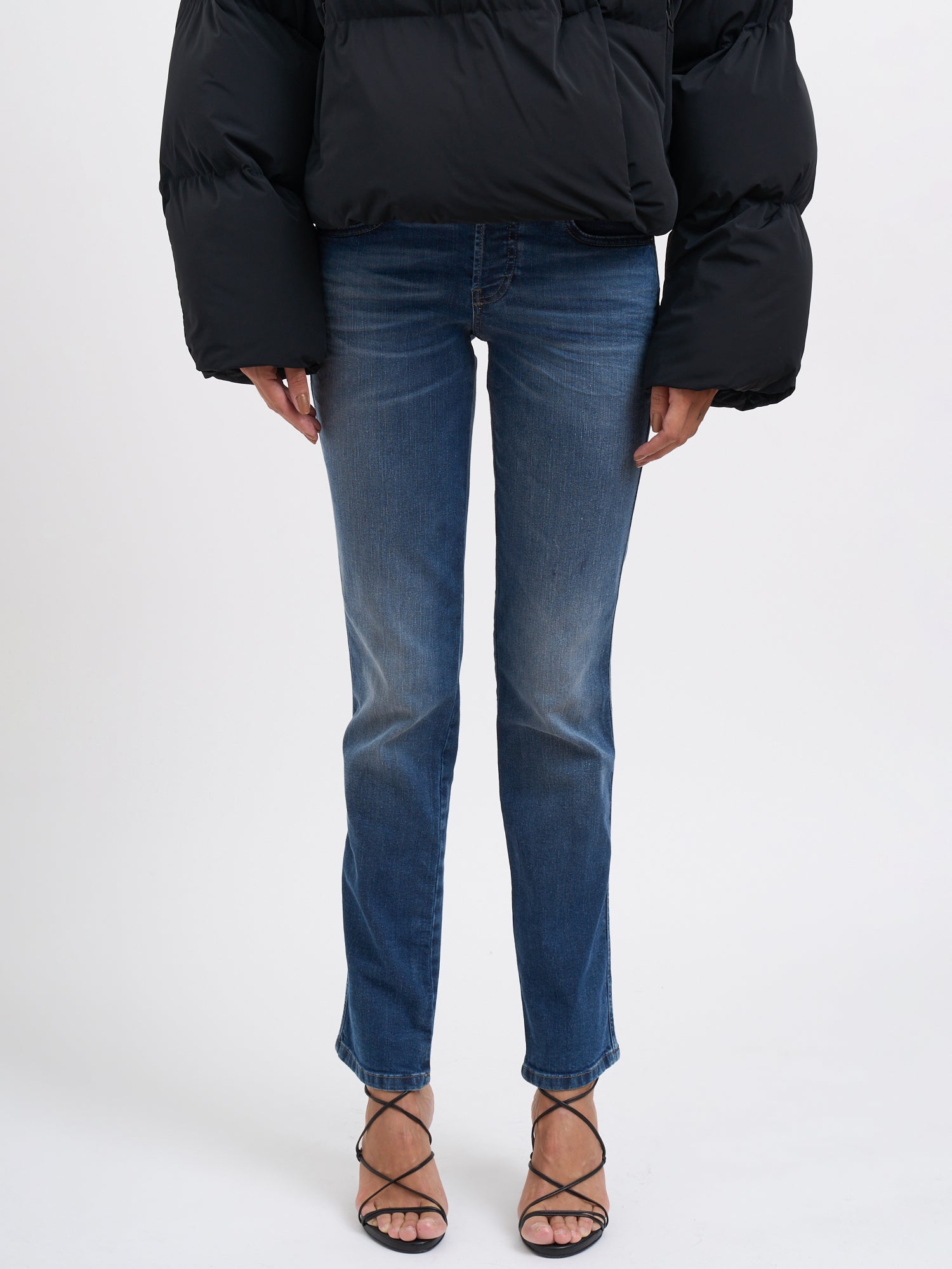 DIESEL Straight Leg Denim Trousers - Size 25