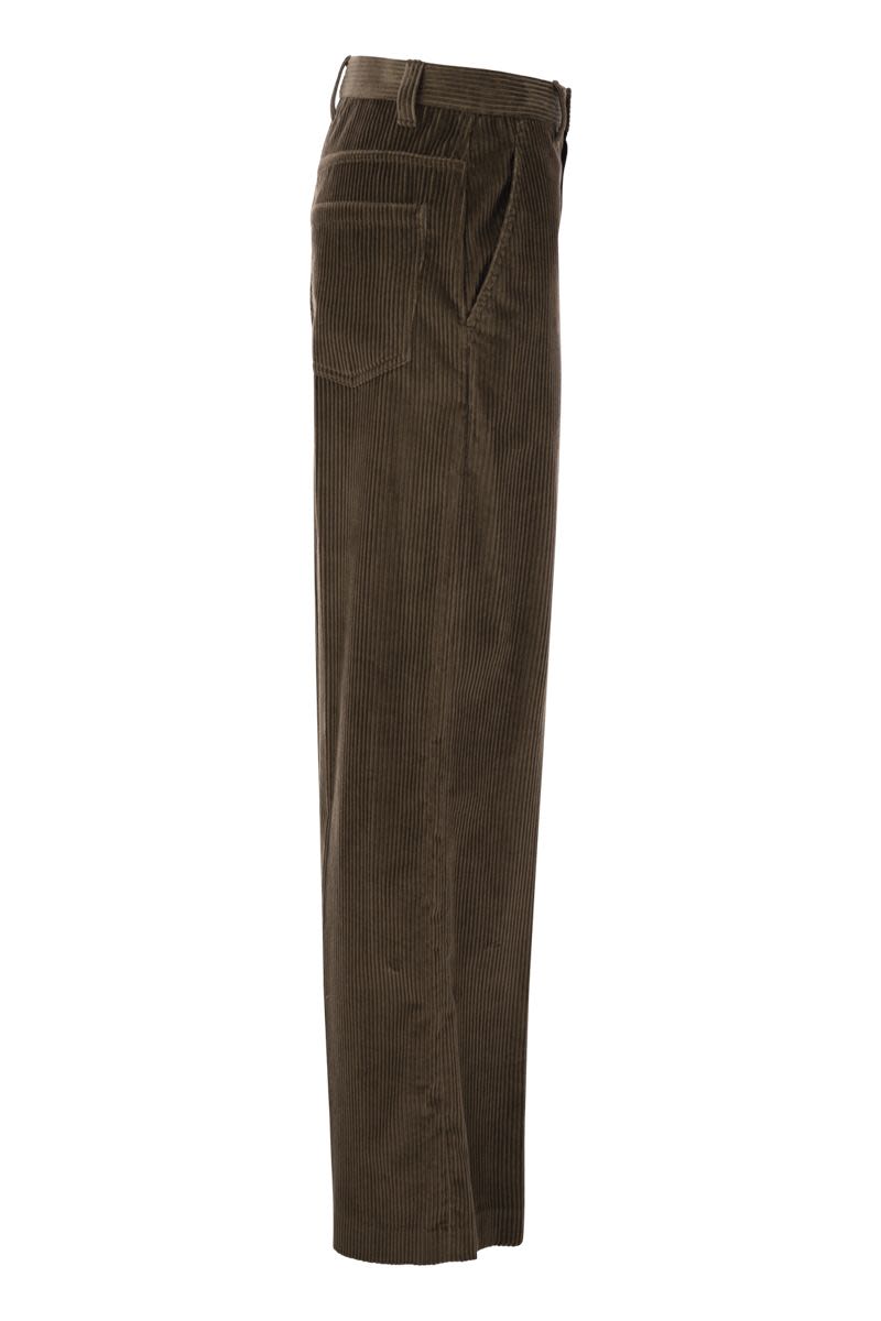 BRUNELLO CUCINELLI Wide-Leg Cotton Trousers for Women