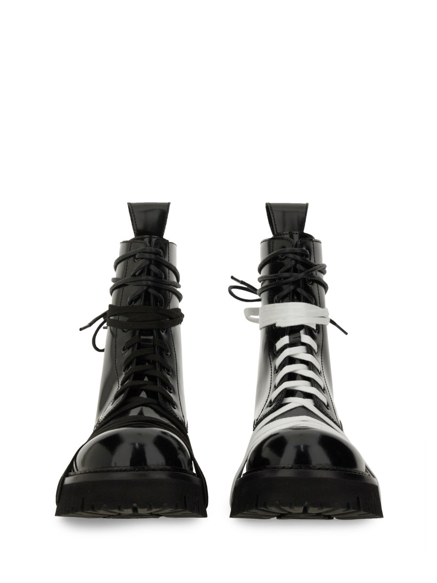 MOSCHINO COUTURE Lace Up Combat Boots for Women