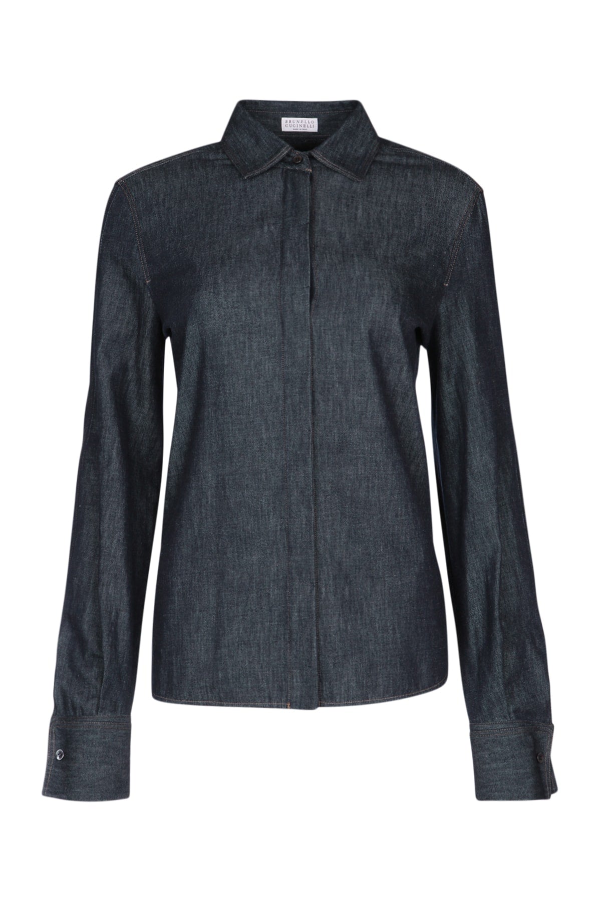 BRUNELLO CUCINELLI Denim Button-Up Shirt for Women