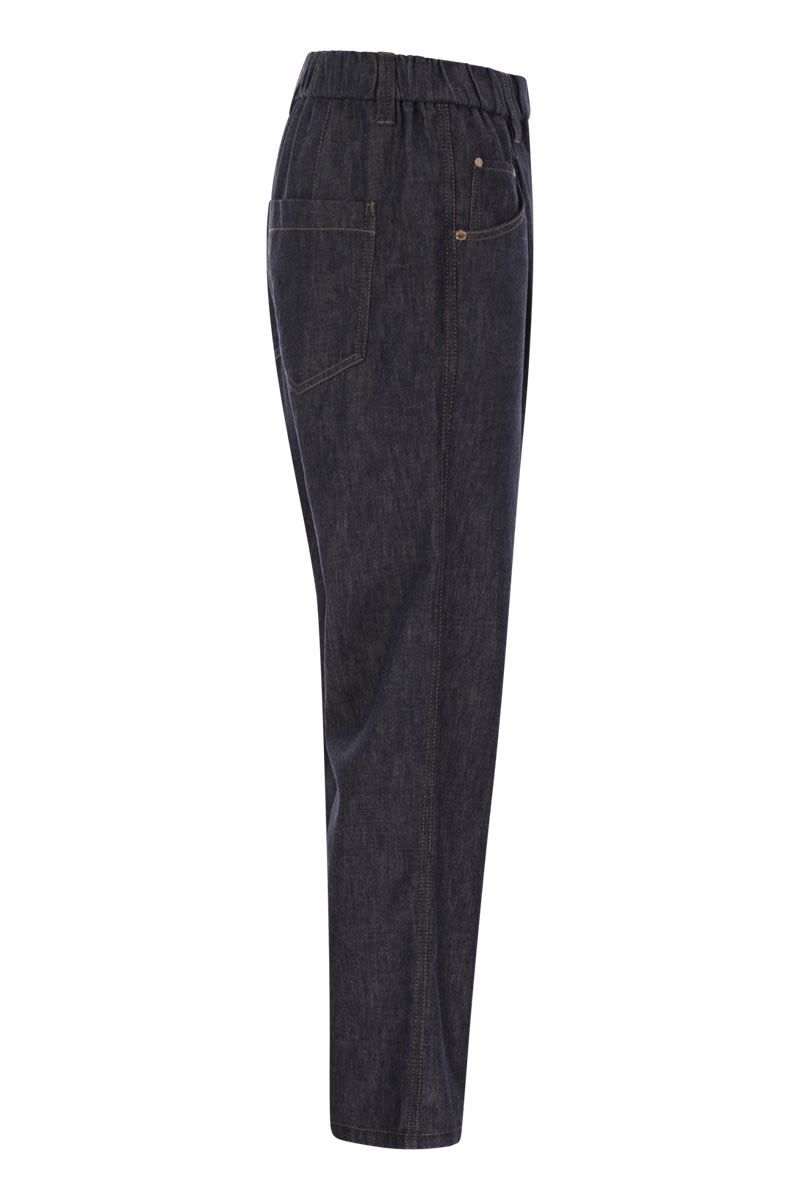 BRUNELLO CUCINELLI Lightweight Denim Five-Pocket Trousers for Women
