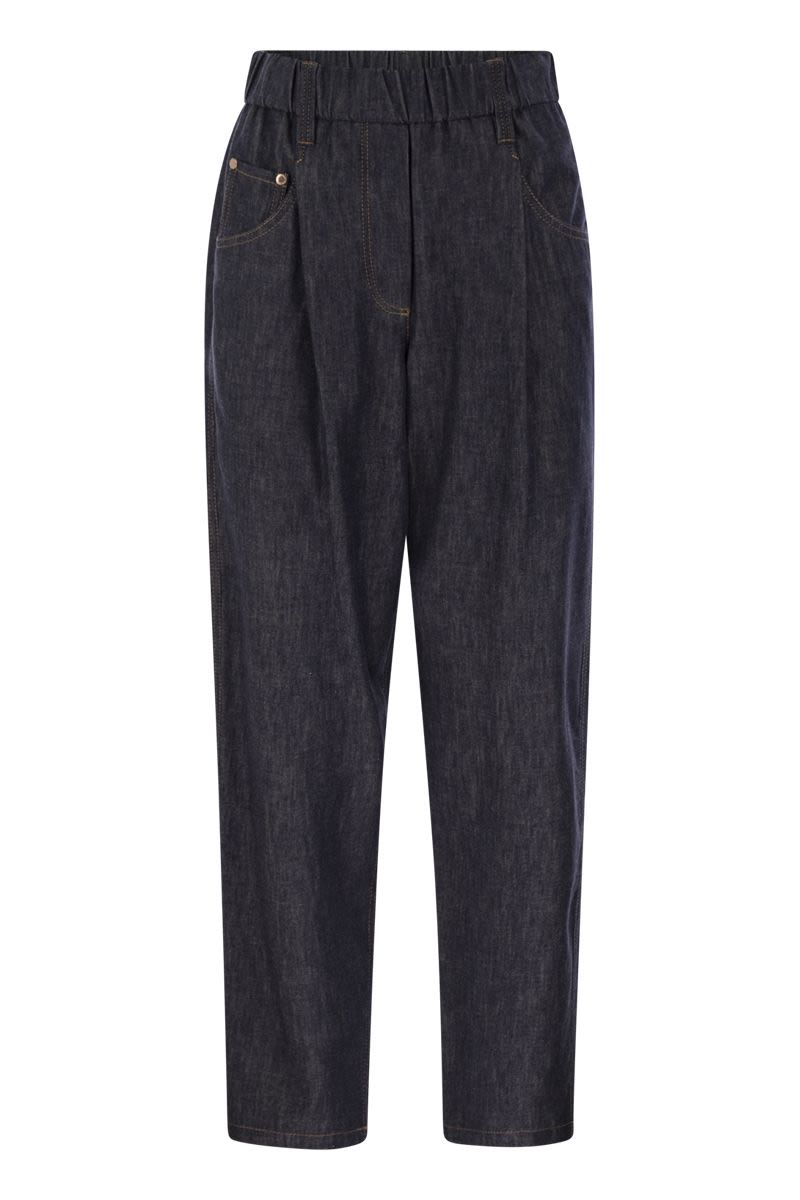BRUNELLO CUCINELLI Lightweight Denim Five-Pocket Trousers for Women