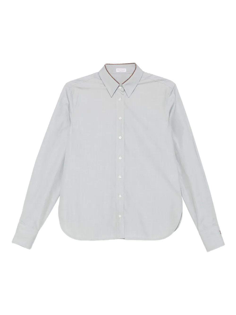 BRUNELLO CUCINELLI Pinstripe Button-Down Shirt