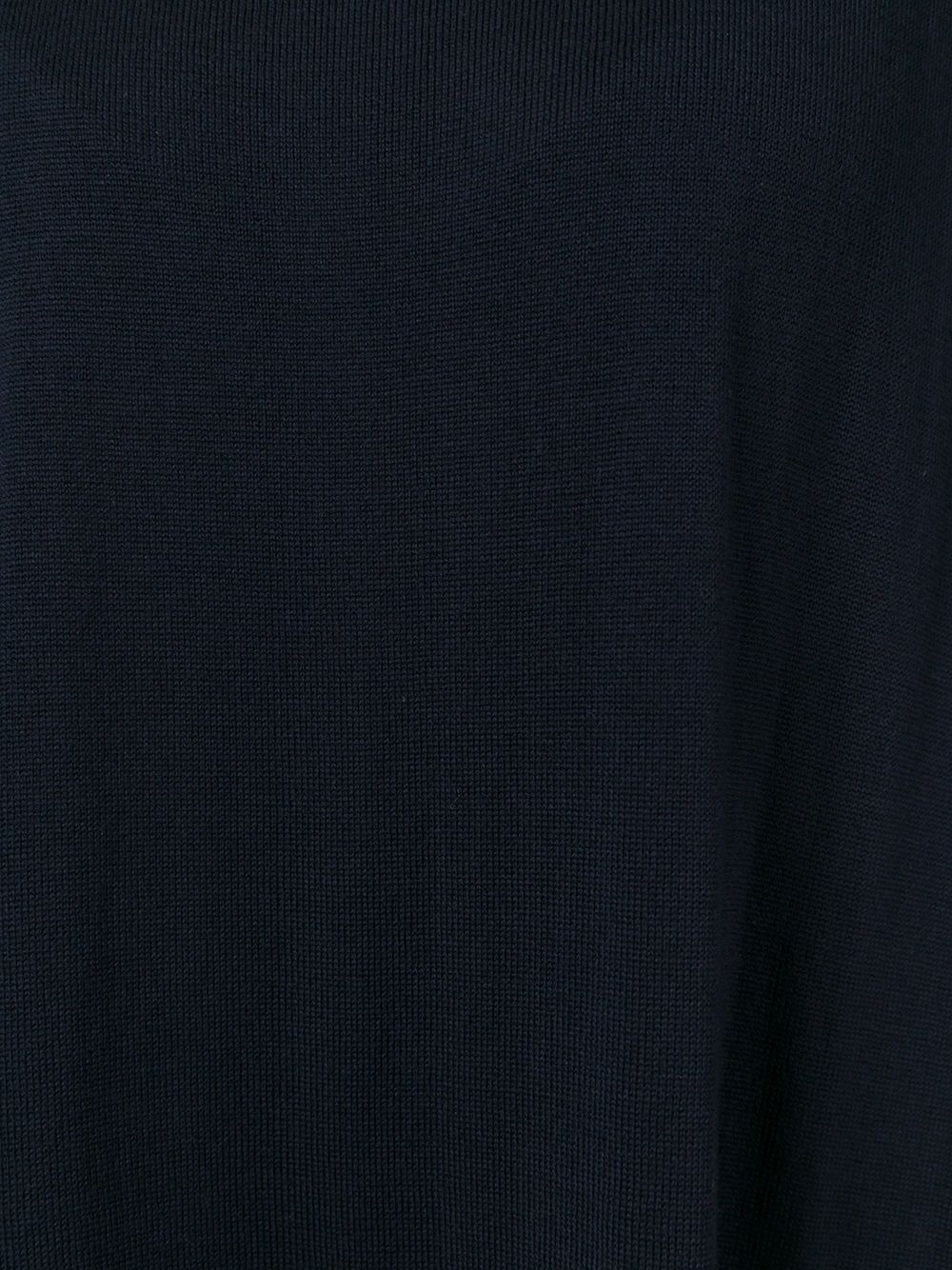 DANIELA GREGIS Wool Mini Boat Neck Ruched Dress