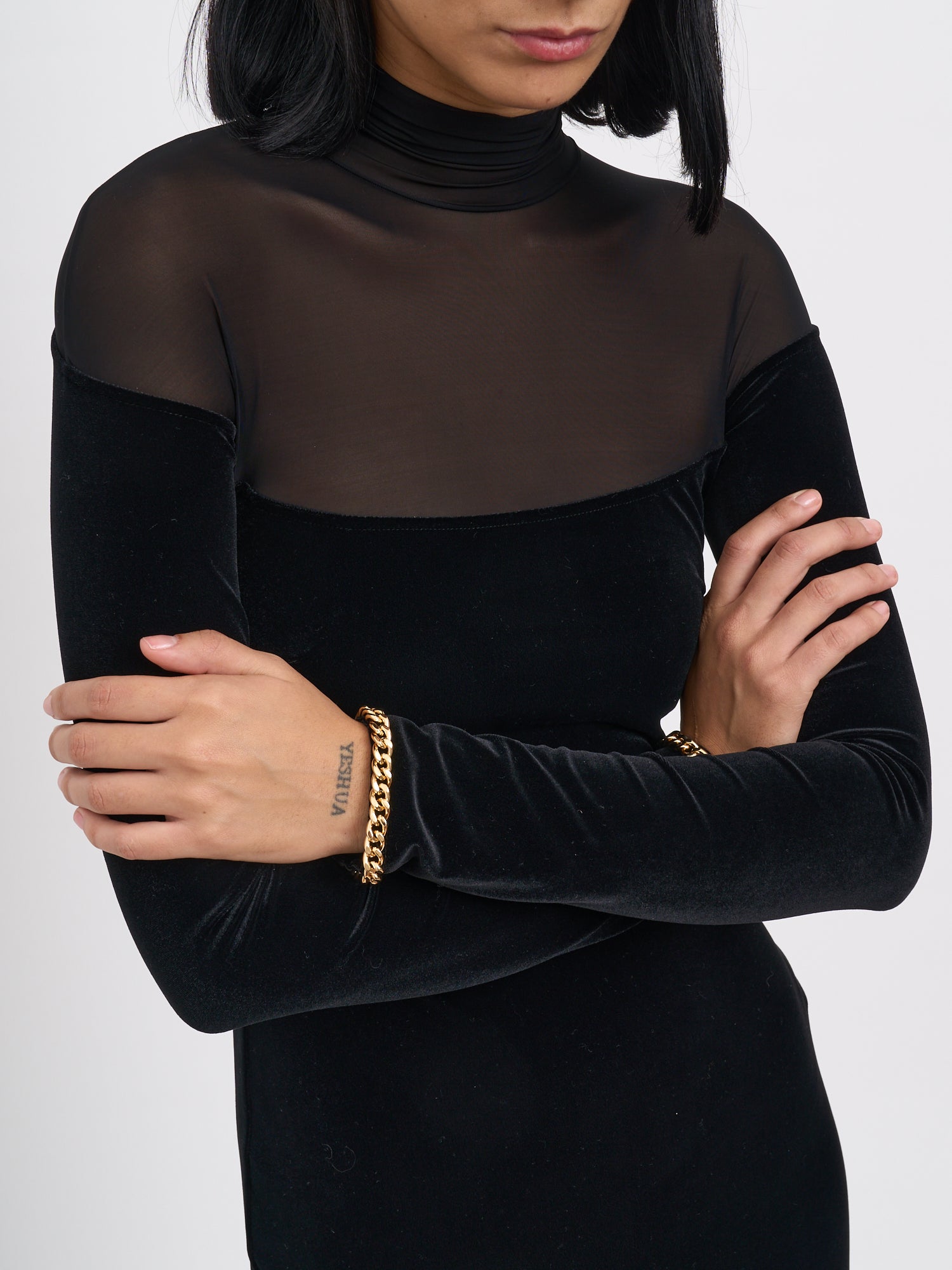 ELISABETTA FRANCHI Red Carpet Velvet Dress - Size 40