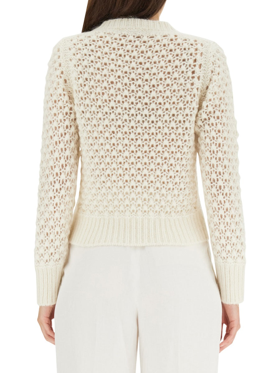 FABIANA FILIPPI Perforated Knit Sweater for Women