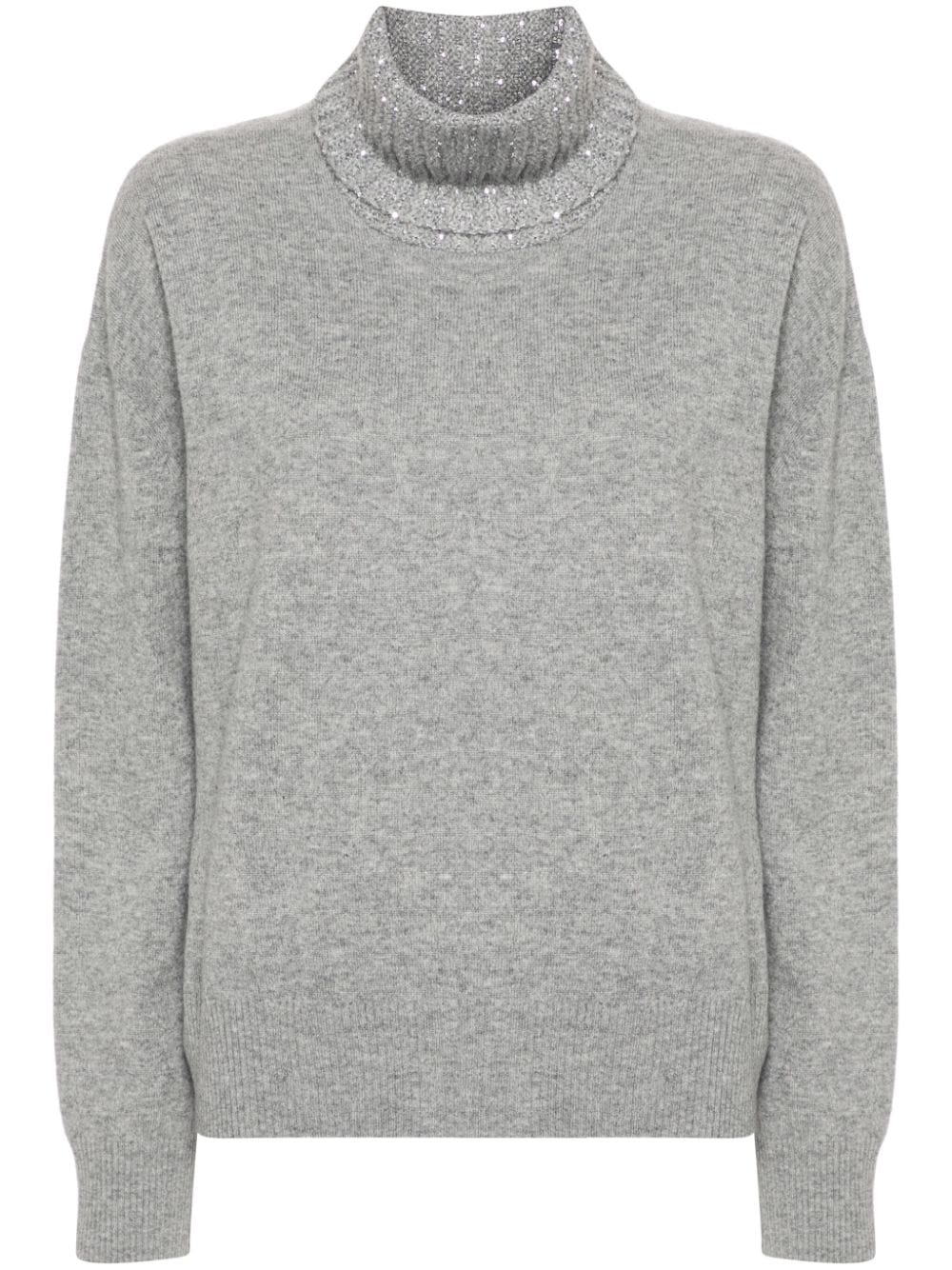 FABIANA FILIPPI Wool and Silk Blend Turtleneck Sweater