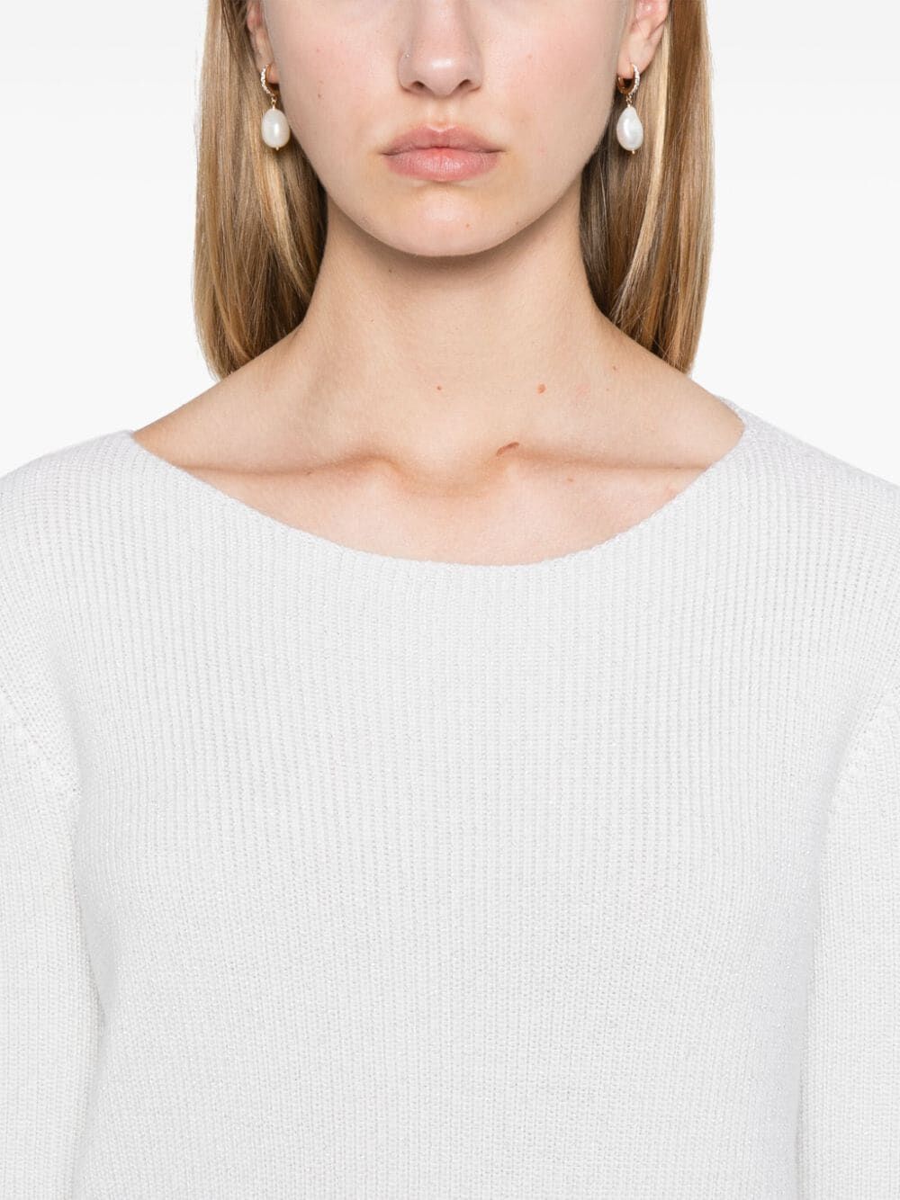 FABIANA FILIPPI Lurex Long Sleeve Sweater for Women