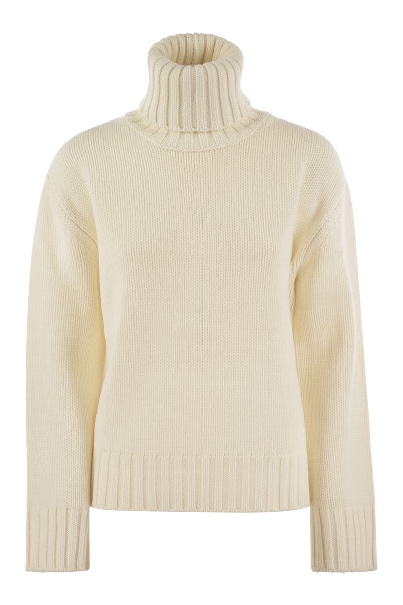 FABIANA FILIPPI Refined Wool, Silk and Cashmere Blend Turtleneck Sweater - Size: 25