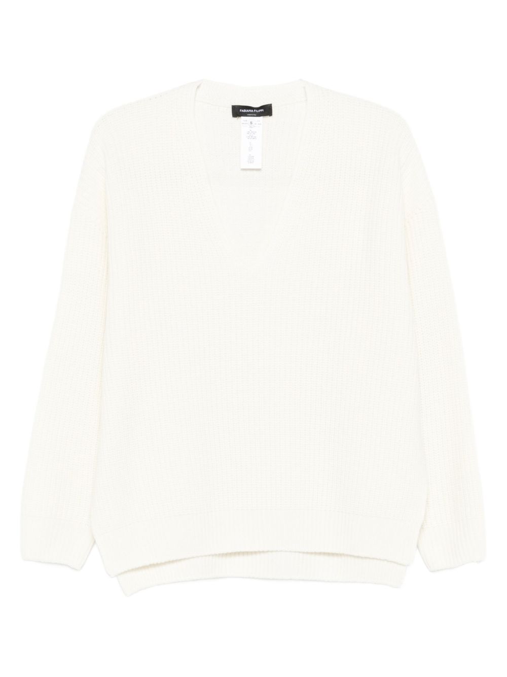 FABIANA FILIPPI Wool V-Necked Jumper