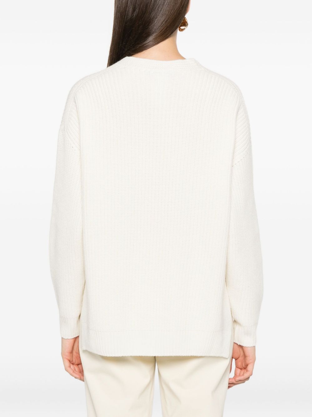 FABIANA FILIPPI Wool V-Necked Jumper