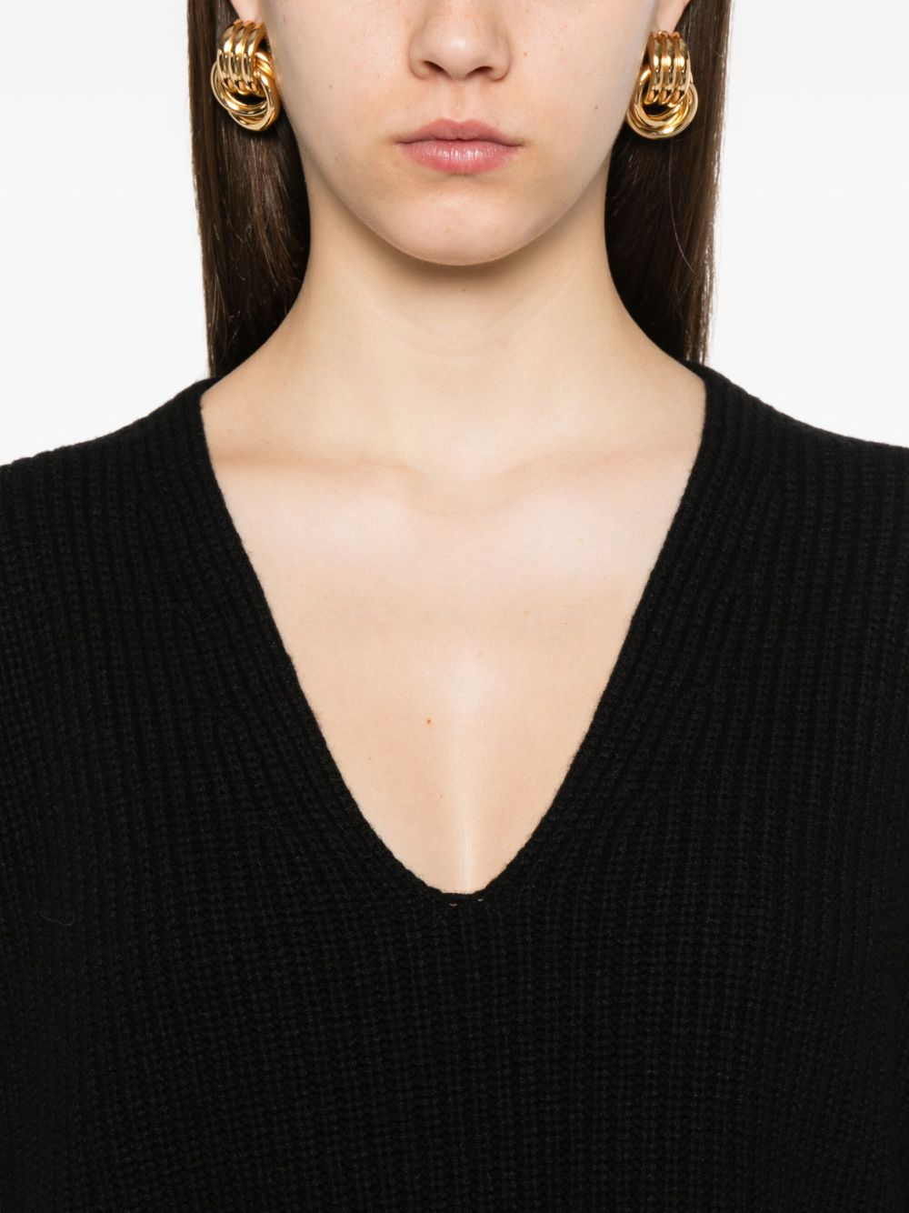 FABIANA FILIPPI Wool V-Necked Jumper for Women