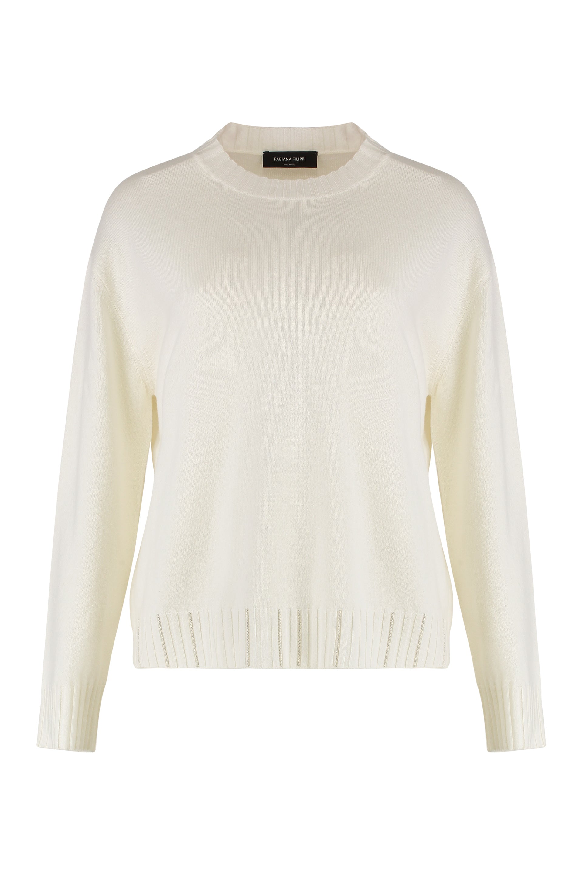 FABIANA FILIPPI Lightweight Long-Sleeve Cashmere Blend Pullover