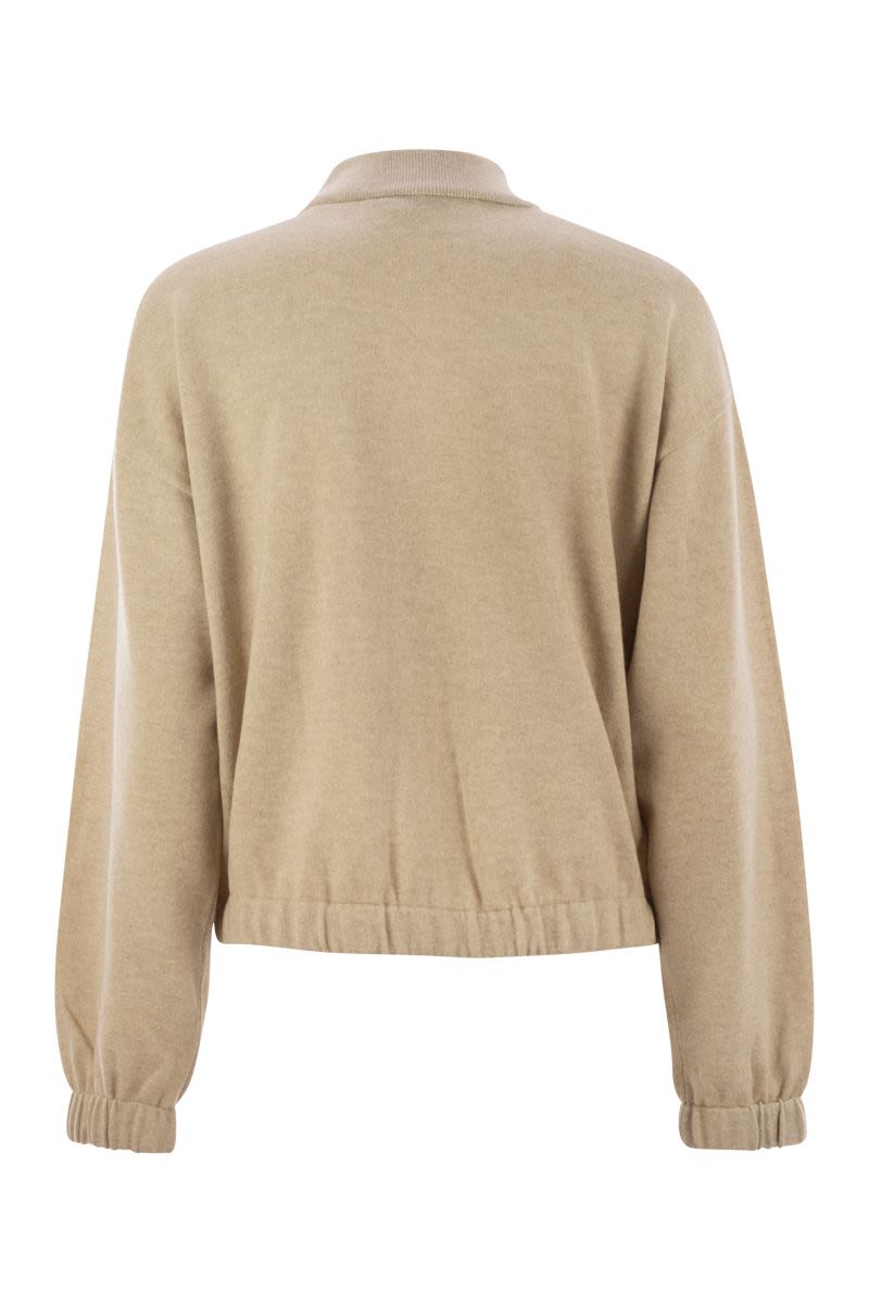 FABIANA FILIPPI Bomber Jacket with Ball Pins Detail