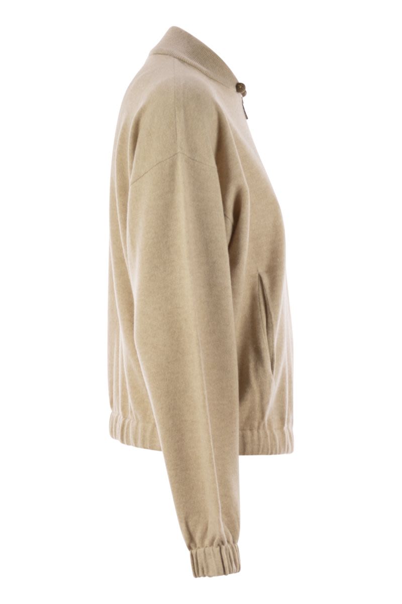 FABIANA FILIPPI Bomber Jacket with Ball Pins Detail