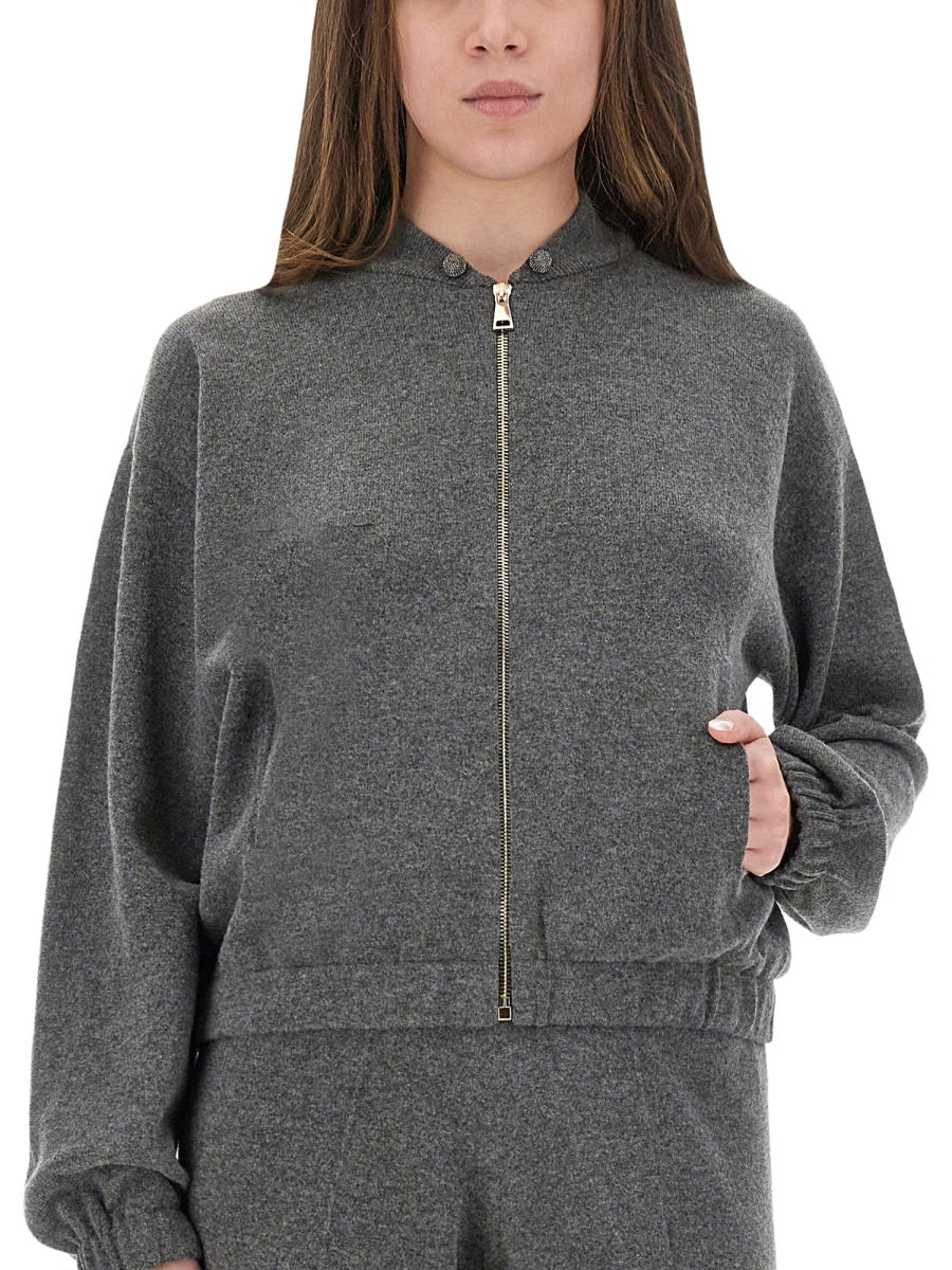 FABIANA FILIPPI Wool Silk Cashmere Sweatshirt