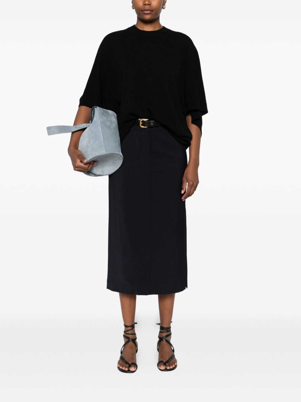 FABIANA FILIPPI Elegant Batwing Sleeve Wool Top