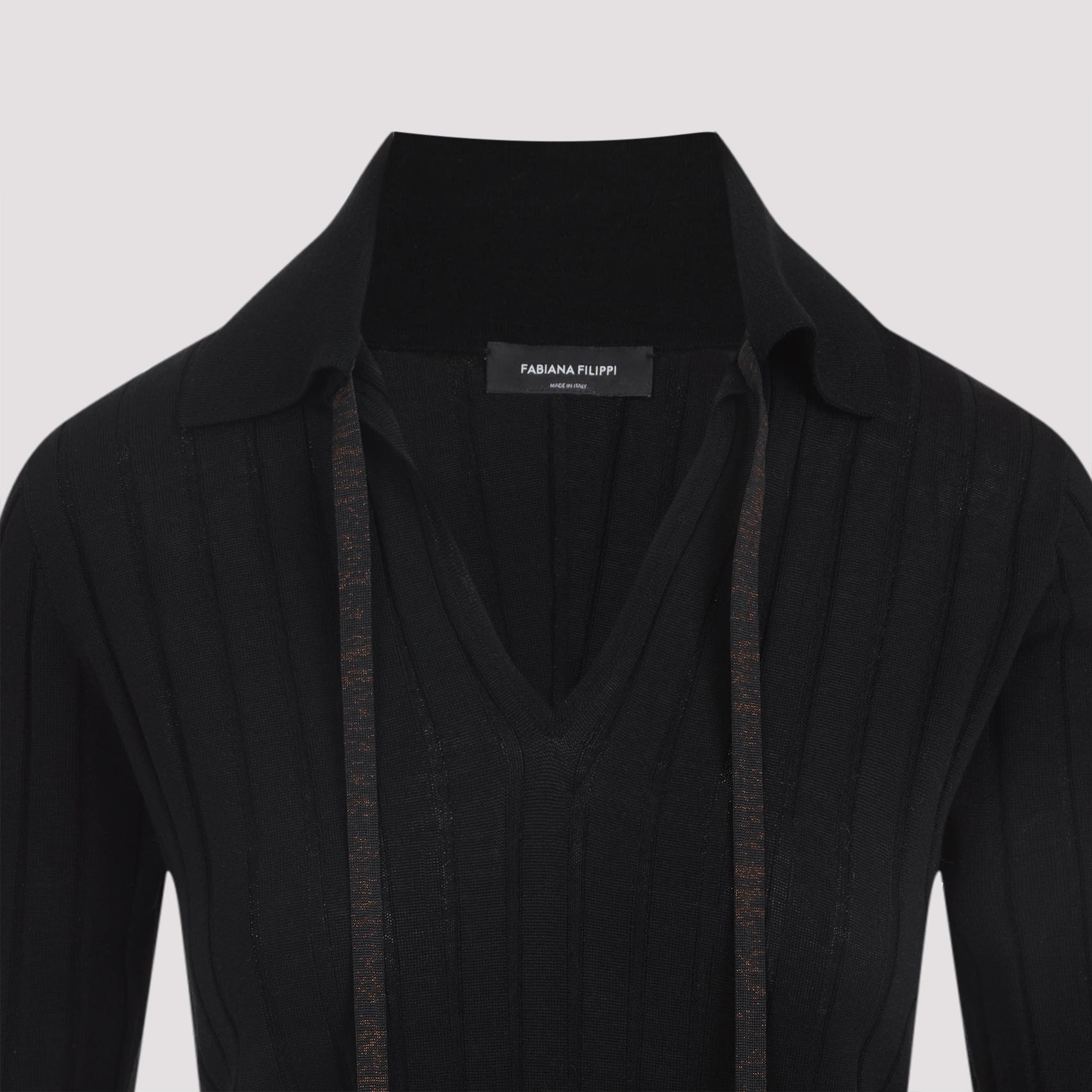 FABIANA FILIPPI Virgin Wool Polo for Women - FW25 Collection