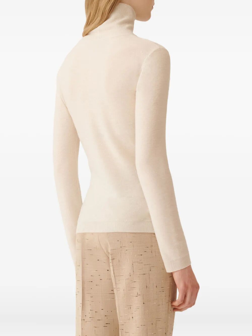 FABIANA FILIPPI Women's Wool Turtle-Neck Sweater with Sequin Embellishment