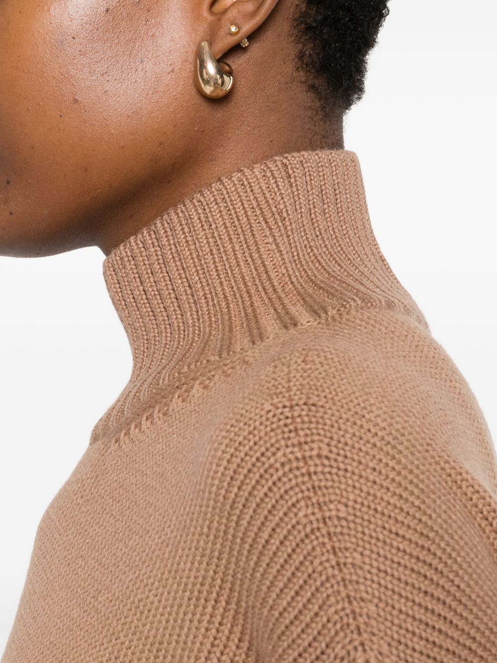 FABIANA FILIPPI Wool Turtle-Neck Jumper for Women - FW25 Collection