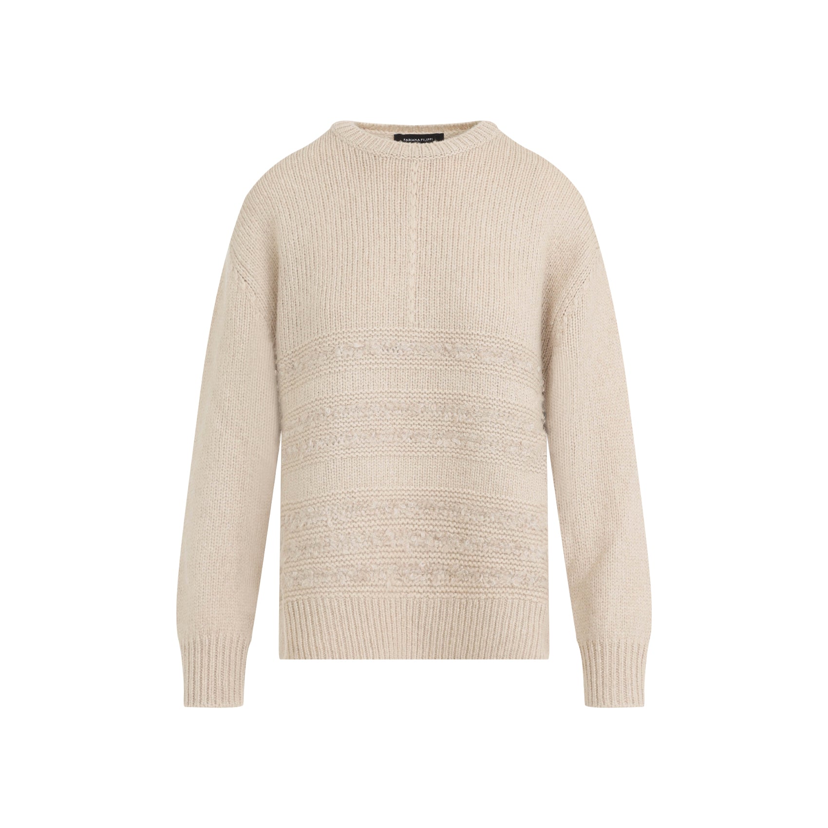 FABIANA FILIPPI Elegant Camel Hair Sweater for Women - FW25
