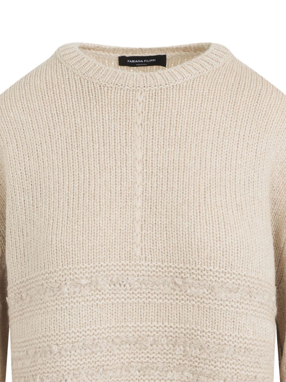 FABIANA FILIPPI Boucle Loop Insert Crew Neck Sweater - Women's