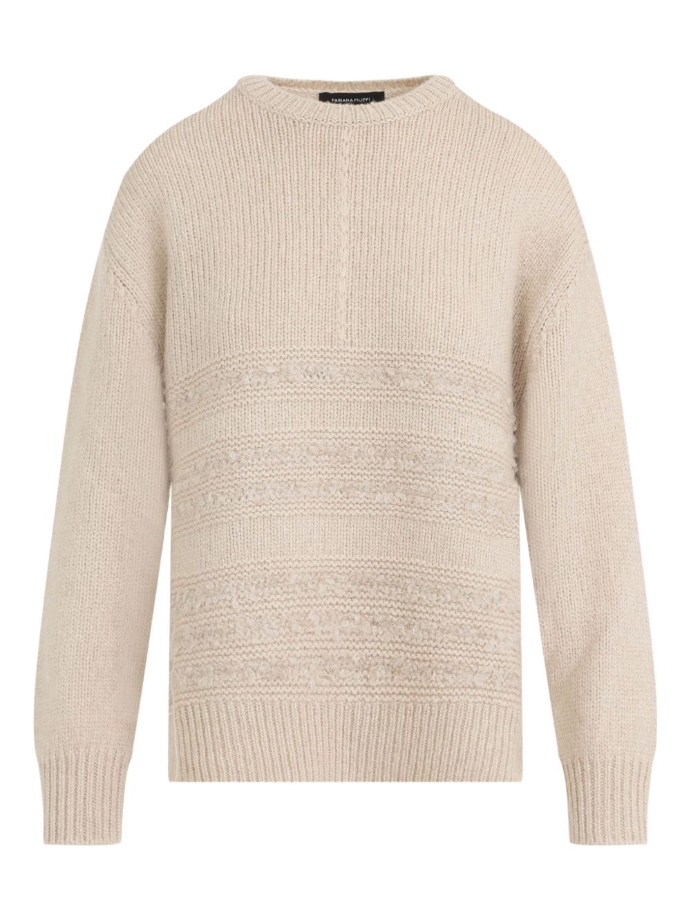 FABIANA FILIPPI Boucle Loop Insert Crew Neck Sweater - Women's